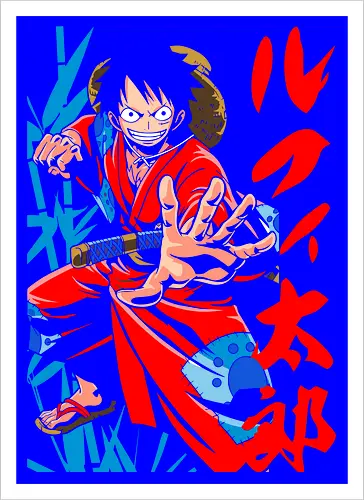 Monkey D. pirate Wano Arc Gear Fourth Pirate Art