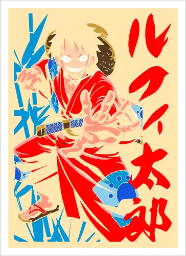 Monkey D. pirate Wano Arc Gear Fourth Pirate Art
