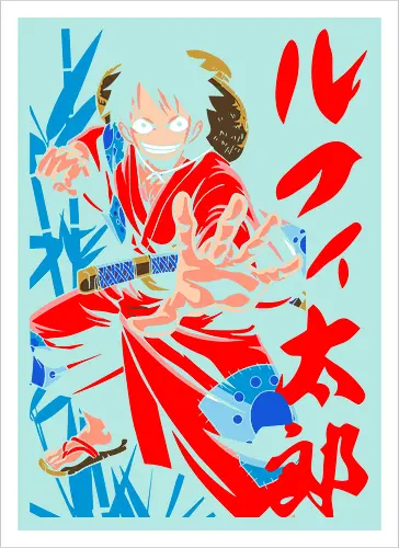 Monkey D. pirate Wano Arc Gear Fourth Pirate Art