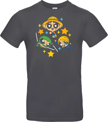 Cute Chibi Straw Hat Pirates Trio Pirate Art