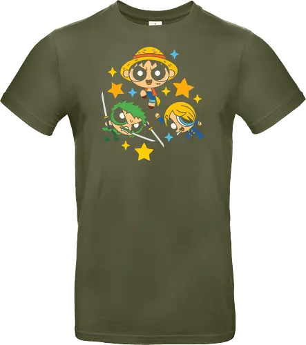 Cute Chibi Straw Hat Pirates Trio Pirate Art
