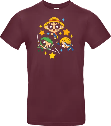 Cute Chibi Straw Hat Pirates Trio Pirate Art