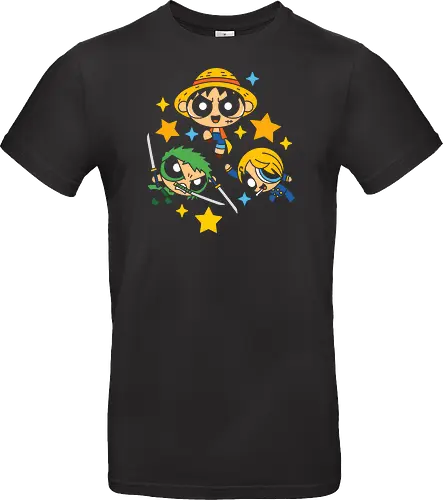 Cute Chibi Straw Hat Pirates Trio Pirate Art