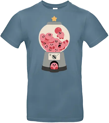Gumball Machine - Pink, gumball machine, video game, cute, kawaii, retro gaming, video game art, fan merchandise, Kirby fan, game art, adorable, whimsical, pink puffball, console gaming, gamer gift - Standard T-Shirt