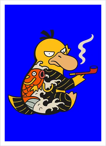 Psyduck Japanese Yakuza Tattoo Pop Culture Art