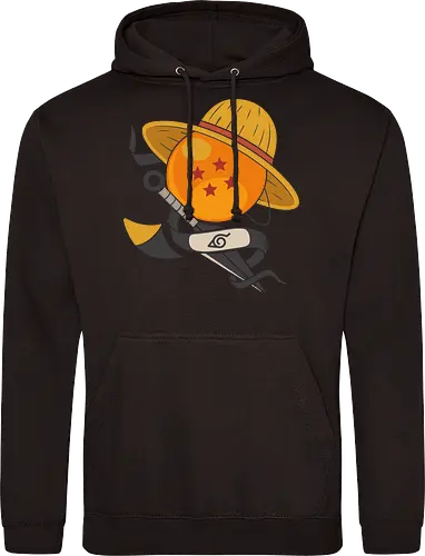 Anime Crossover Dragon Pirate Shinobi Mashup Art