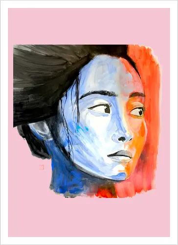 noriko in blue