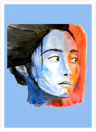 noriko in blue
