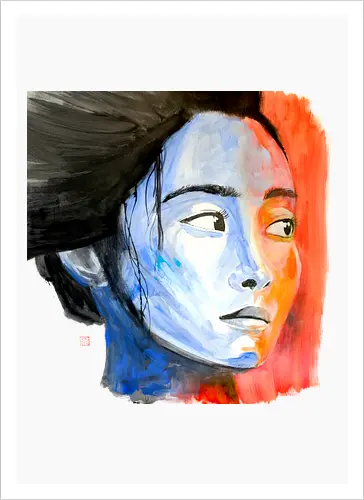 noriko in blue