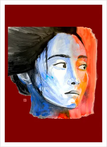 noriko in blue