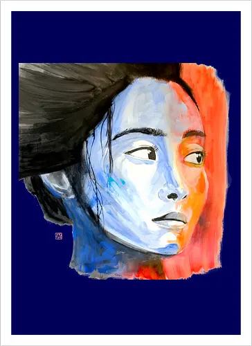 noriko in blue