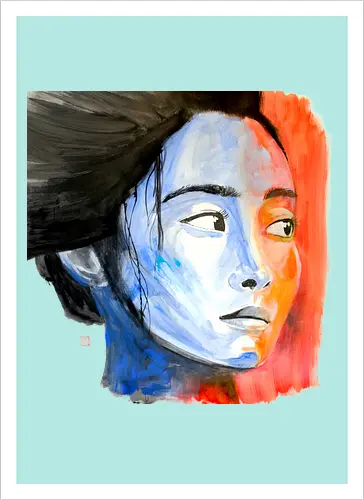 noriko in blue