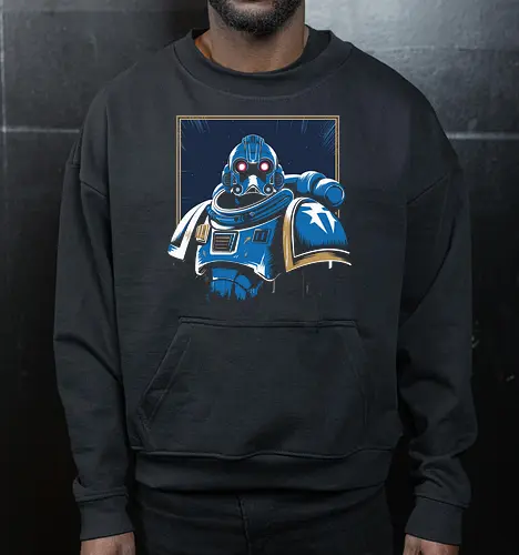 Galactic Enforcer" Futuristic Sci-Fi Trooper Art Print