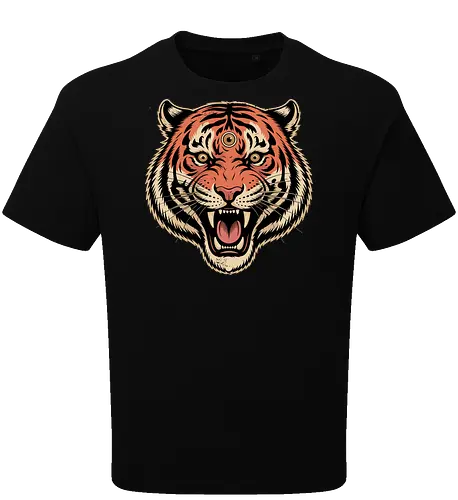 Third Eye Mystical Tiger Head Art Print