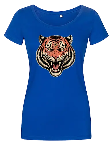 Third Eye Mystical Tiger Head Art Print