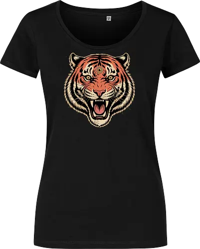 Third Eye Mystical Tiger Head Art Print