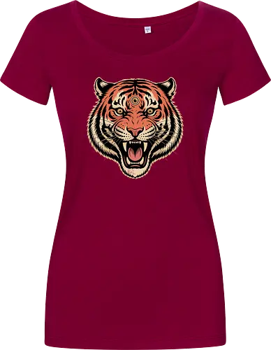 Third Eye Mystical Tiger Head Art Print