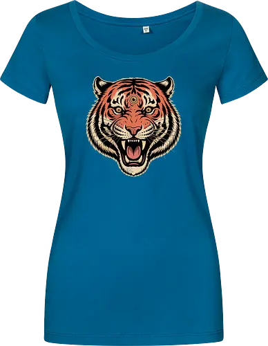 Third Eye Mystical Tiger Head Art Print