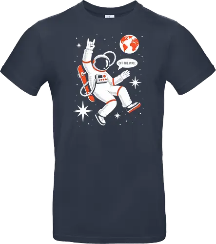 Skateboard Astronaut Space Humor Art