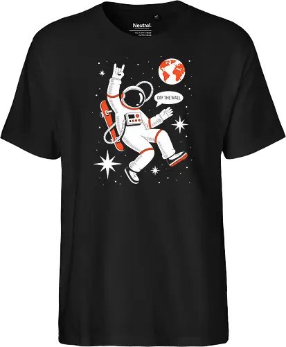 Skateboard Astronaut Space Humor Art
