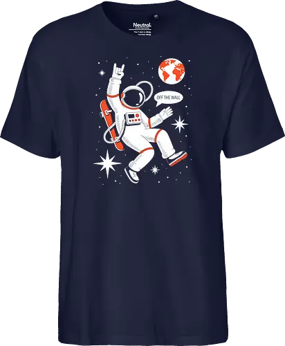 Skateboard Astronaut Space Humor Art
