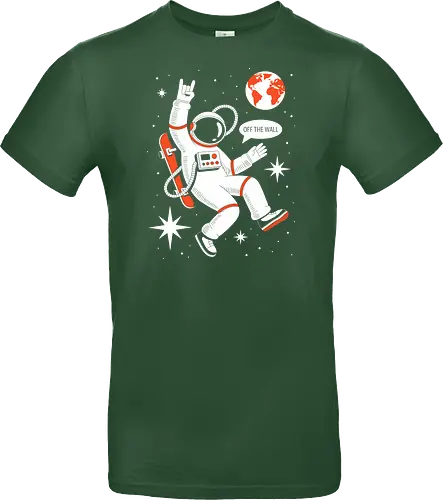 Skateboard Astronaut Space Humor Art