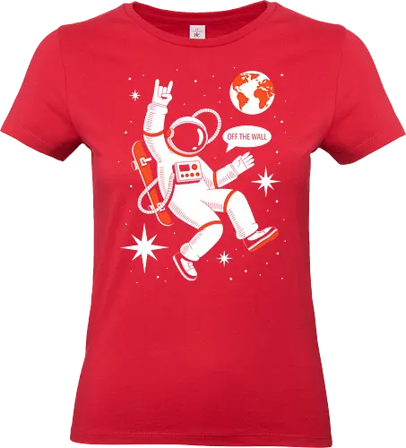 Skateboard Astronaut Space Humor Art