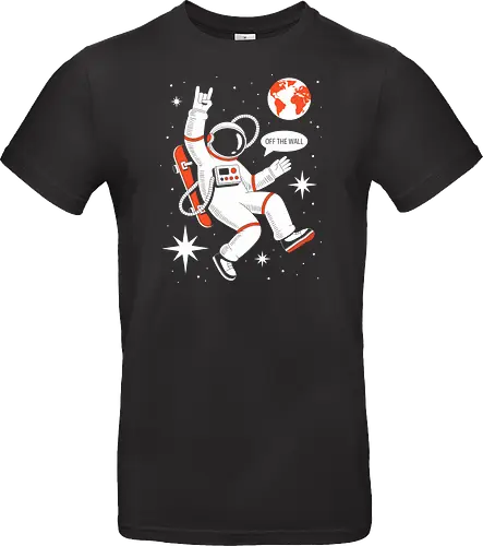 Skateboard Astronaut Space Humor Art