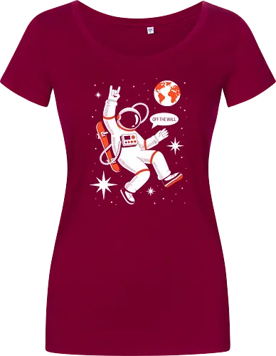 Skateboard Astronaut Space Humor Art