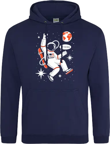 Skateboard Astronaut Space Humor Art