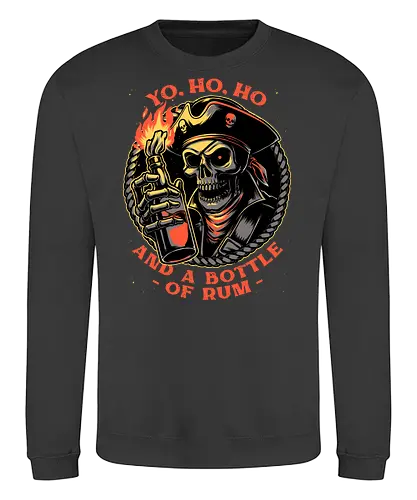 Revolution Pirate Song  - Pirate, Pirate Ship, Pirates, Song, Shanty, Music, Fantasy, Dark Fantasy, Skull, Skeleton, Creepy, Spooky, Molotov, Revolution, Fire - Sweatshirt