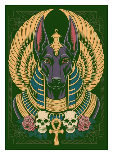 Anubis Egyptian Canine Portrait