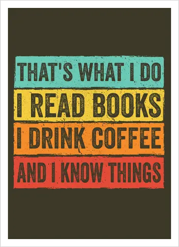 Read books and know things - Kunstdruck