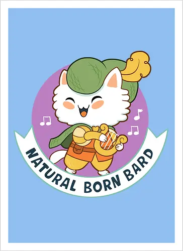 RPG Cats - Natural Born Bard