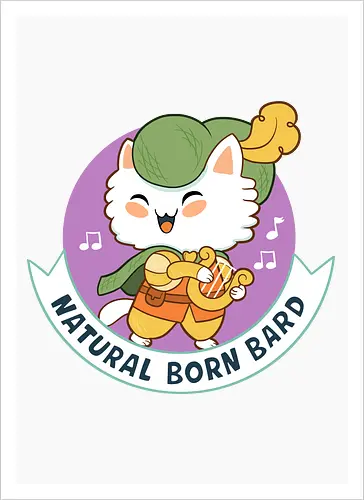 RPG Cats - Natural Born Bard