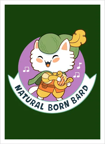 RPG Cats - Natural Born Bard