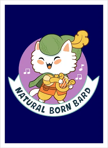 RPG Cats - Natural Born Bard