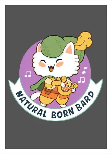 RPG Cats - Natural Born Bard