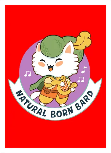 RPG Cats - Natural Born Bard