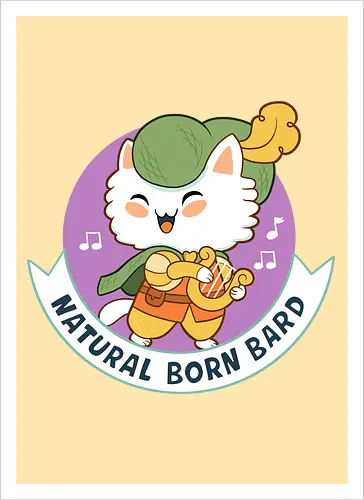 RPG Cats - Natural Born Bard