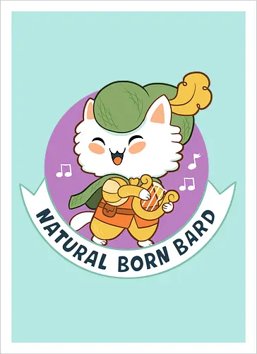 RPG Cats - Natural Born Bard