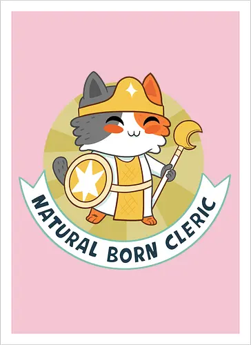 RPG Cats - Natural Born Cleric