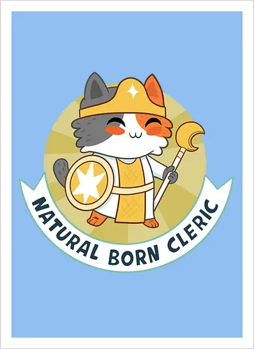RPG Cats - Natural Born Cleric