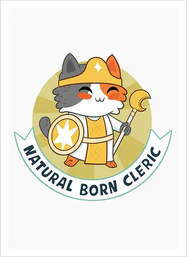 RPG Cats - Natural Born Cleric