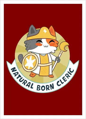 RPG Cats - Natural Born Cleric