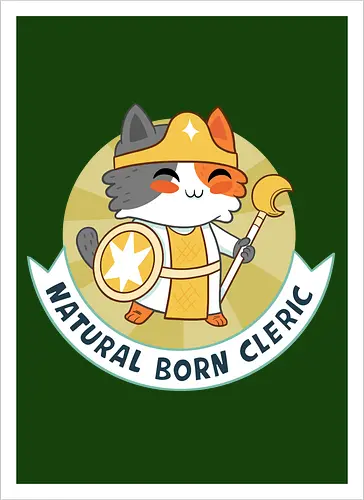 RPG Cats - Natural Born Cleric