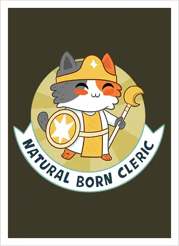 RPG Cats - Natural Born Cleric