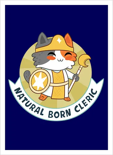 RPG Cats - Natural Born Cleric