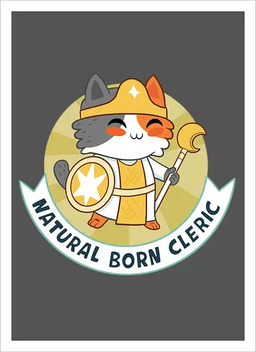 RPG Cats - Natural Born Cleric