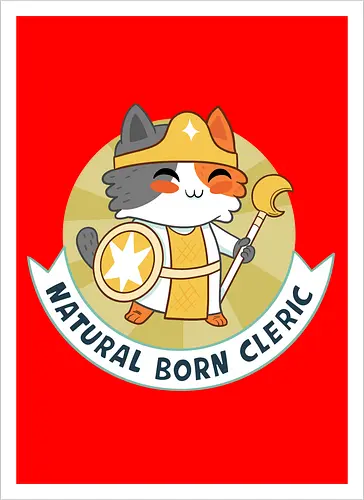 RPG Cats - Natural Born Cleric
